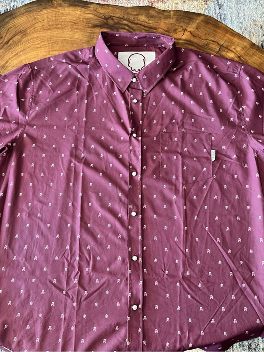 INFINITY SKULL BUTTON UP